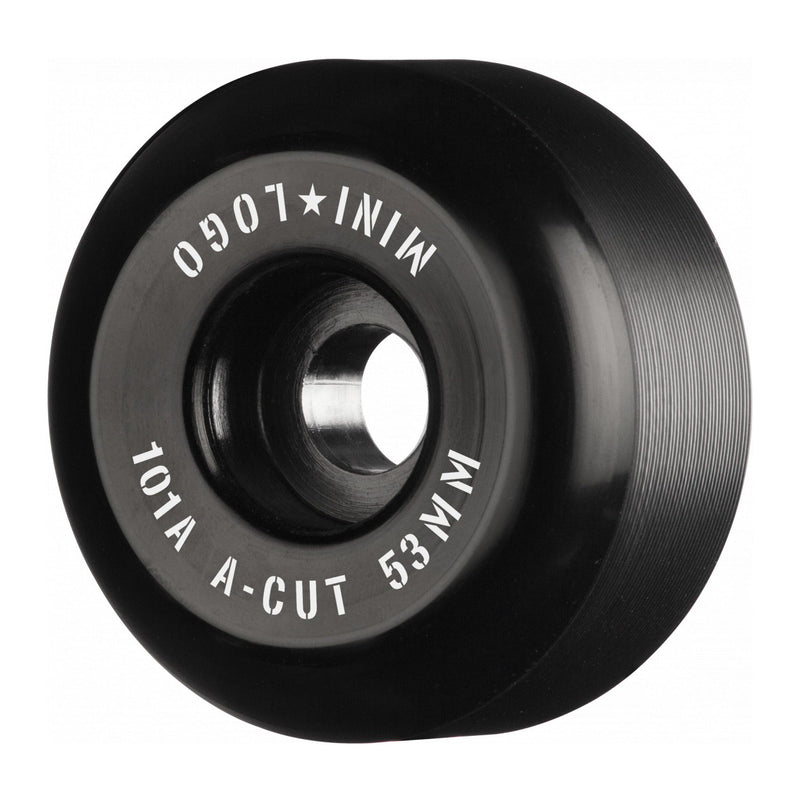 Mini Logo Wheels A-Cut "2" 53mm 101a - Black (Set of 4)