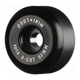 Mini Logo Wheels A-Cut "2" 53mm 101a - Black (Set of 4)