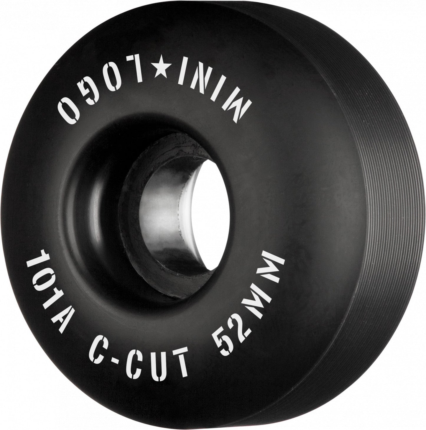 Mini Logo Wheels C-Cut "2" 52mm 101a - Black (Set of 4)