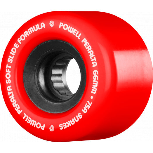 Powell Peralta Wheels Snakes 66mm 75a - Red (Set of 4)