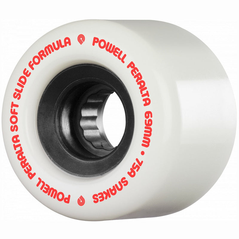 Powell Peralta Wheels Snakes 69mm 75a - White (Set of 4)