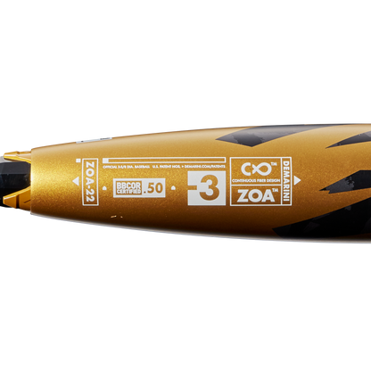 DEMARINI 2022 ZOA (-3) BBCOR BASEBALL BAT