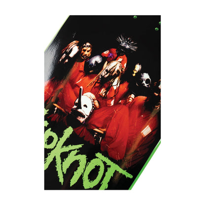 Welcome x Slipknot Skateboard Deck Self Titled on Gaia Black/Green 9.6"