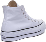 Converse 560846C CT All Star Hi Platform Trainer In White For Women