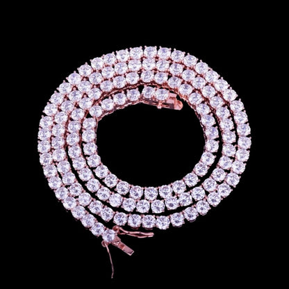 BEST | 3MM-5MM Row Style Endless Bling Shine Tennis Iced Out Diamond Necklace Chain