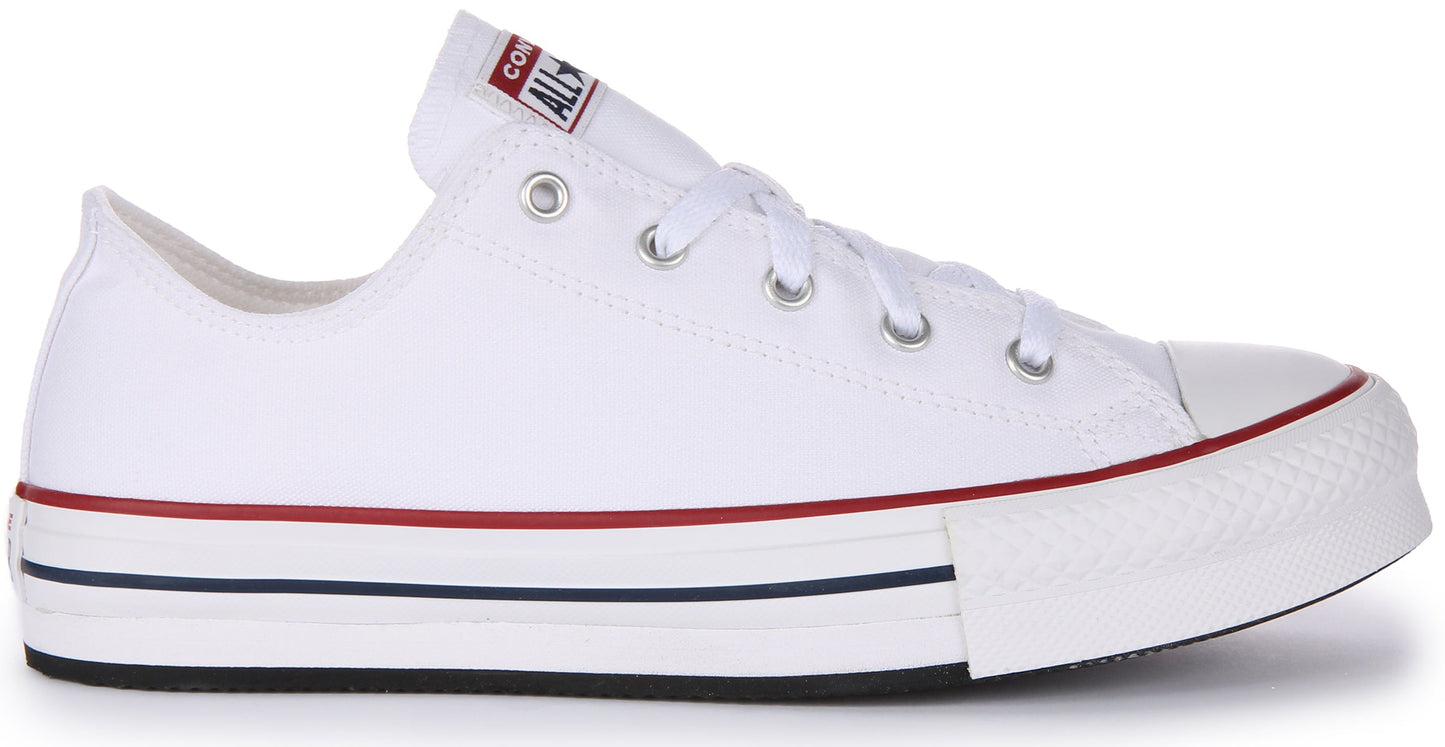 Converse All Star Low 3J256C In White For Kids