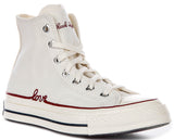 Converse Chuck 70s Hi A19060C In White Red Love