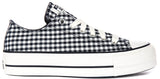 Converse Chuck Taylor Lift Platform A13664C In White Black Gingham