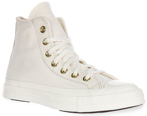 Converse Chuck 70s A12555C In White Gold Logo