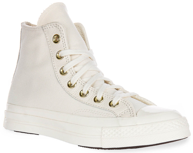 Converse Chuck 70s A12555C In White Gold Logo