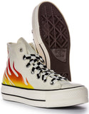 Converse All Star Lift A07892C In White Red Flame