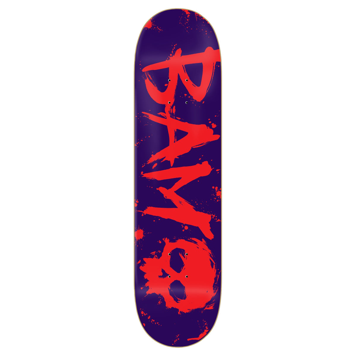 Zero Skateboard Deck Bam Margera 3 Blood Purple 8.25" x 31.9"