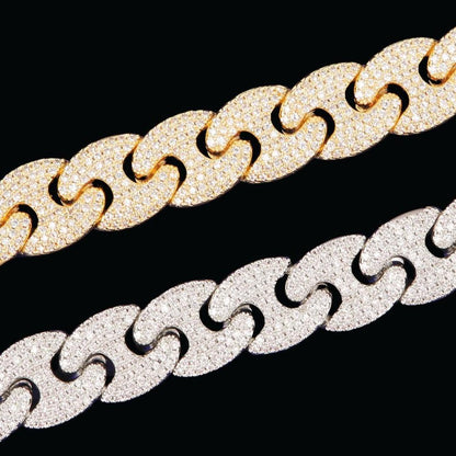 14MM Miami Cuban Iced Out Diamond Necklace Chain