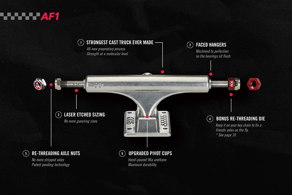 Ace AF-1 Polished Skateboard Trucks 33