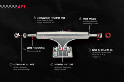 Ace AF-1 Polished Skateboard Trucks 33