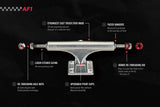 Ace AF-1 Polished Skateboard Trucks 44
