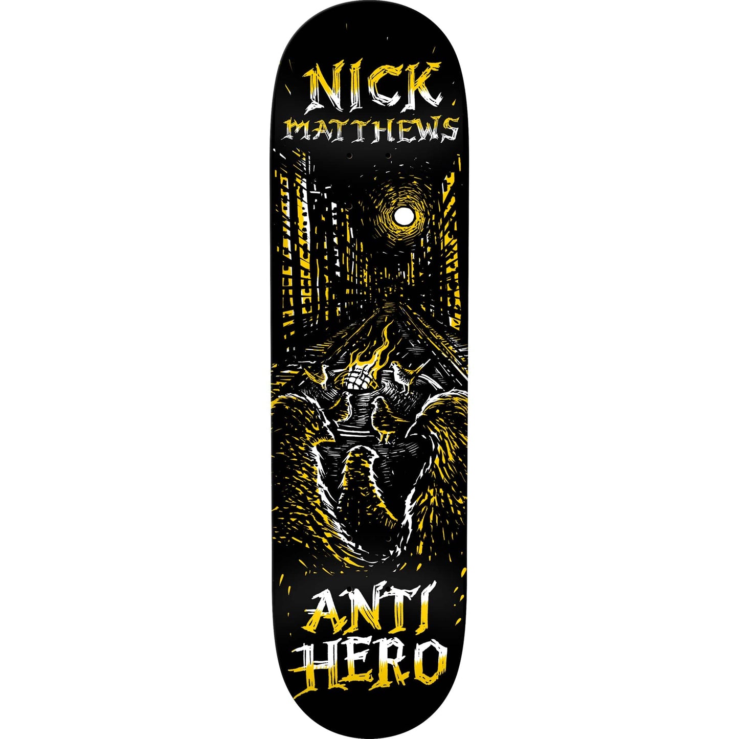 Anti Hero Matthews Fireside Skateboard Deck 8.5"