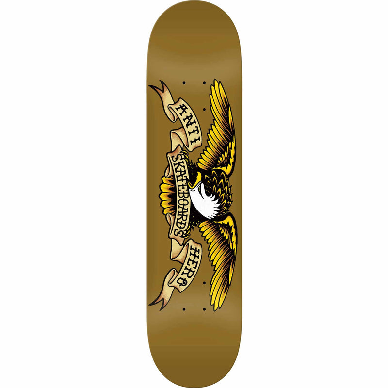 Anti Hero Team Classic Eagle Brown Skateboard Deck 8.06"