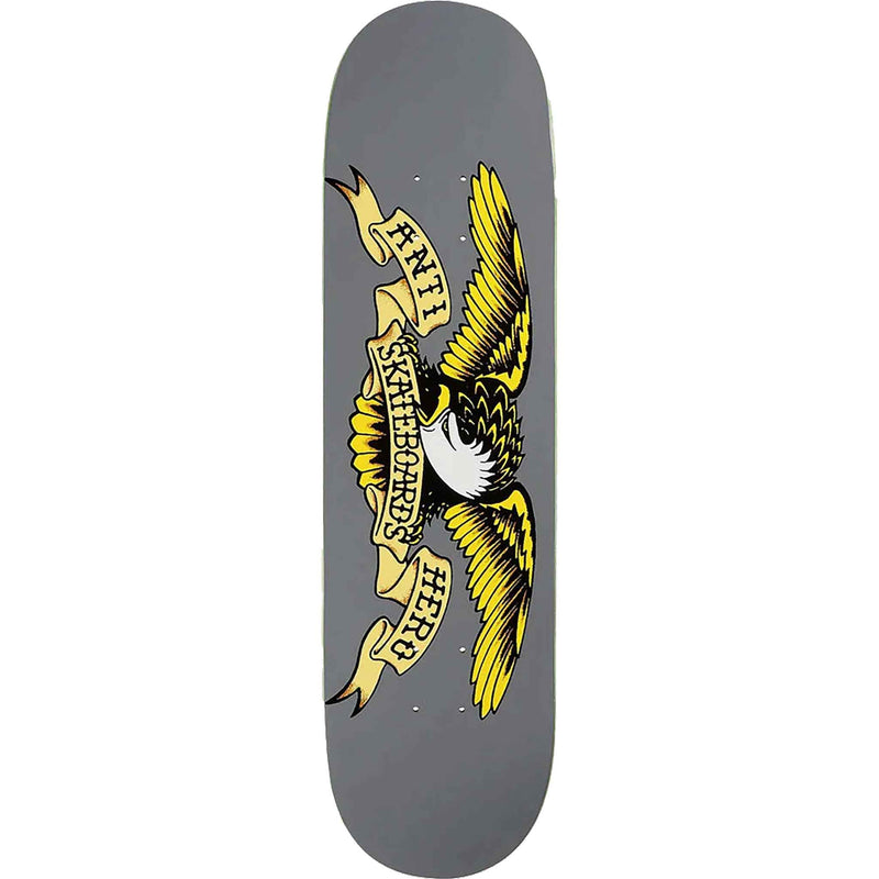 Anti Hero Team Classic Eagle Grey 8.25" Skateboard Deck