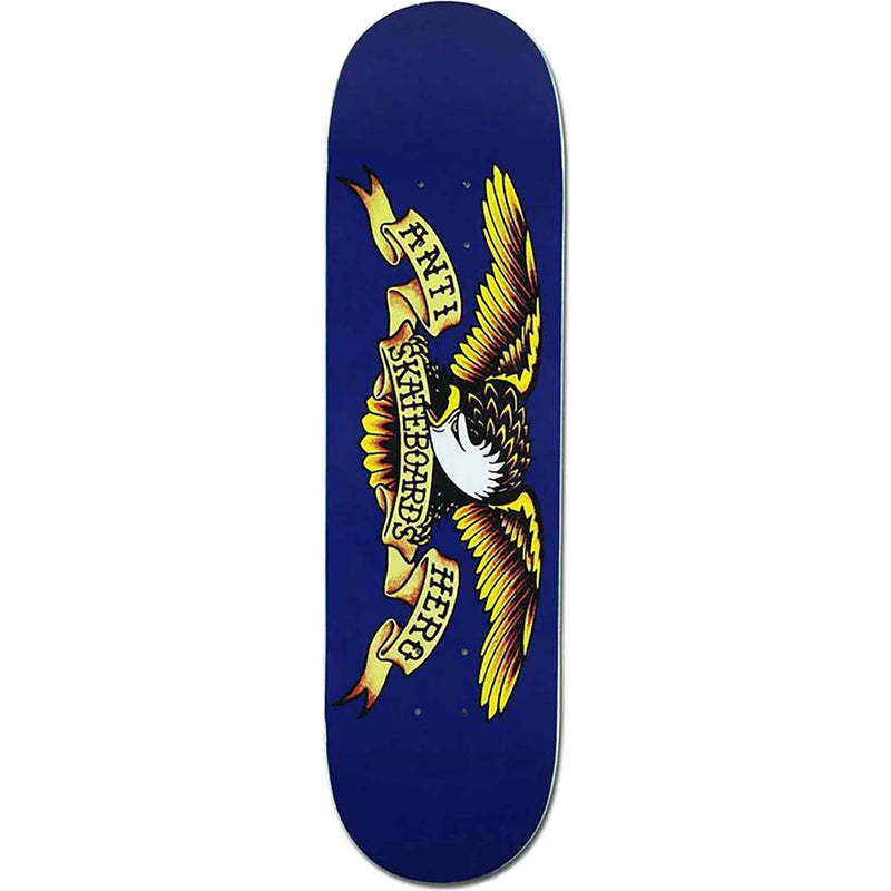 Anti Hero Team Classic Eagle Navy Skateboard Deck 8.5"