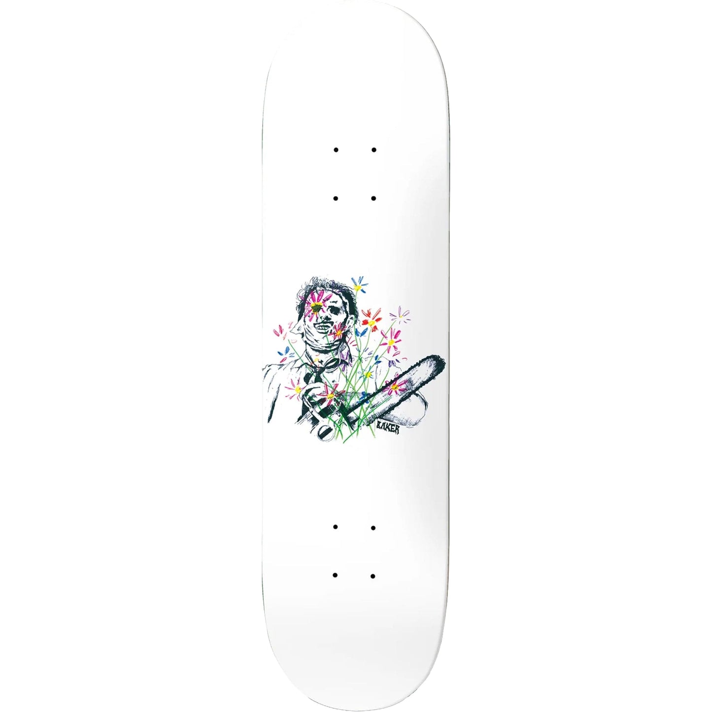 Baker Casper Texas Flowers Skateboard Deck 8.5"