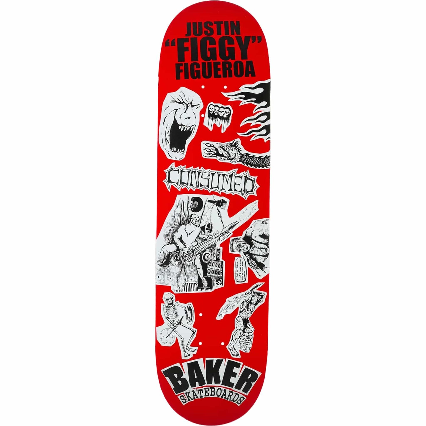 Baker Figgy Divine Evil Skateboard Deck 8.38"