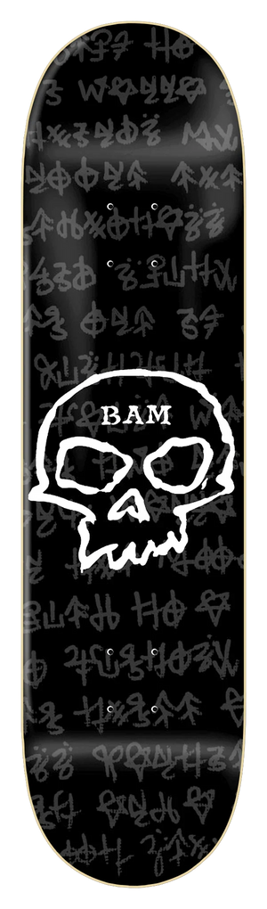 Zero Bam Strigoi Skull Skateboard Deck -  8.25″