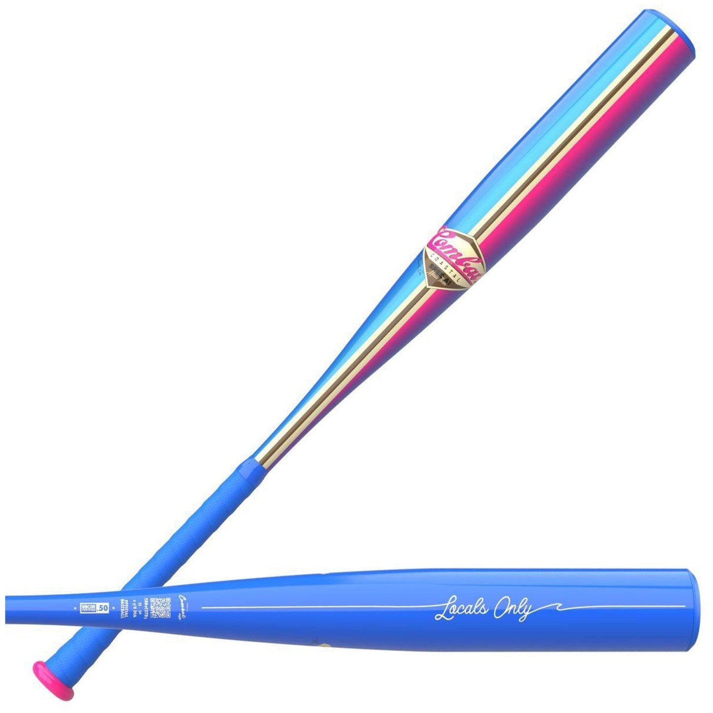 COMBAT MFG Spec A1 Coastal Blue BBCOR Baseball Bat -3 | One-Piece Alloy Baseball Bat | CBB7CSTB3