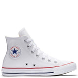Converse Chuck Taylor All Star Leather High Top in Optic White