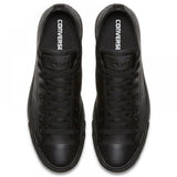 Converse Chuck Taylor All Star Leather Low Top in Black Monochrome