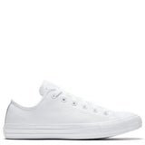 Converse Chuck Taylor All Star Mono Leather Low Top in White Monochrome
