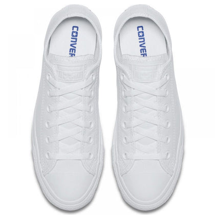 Converse Chuck Taylor All Star Mono Leather Low Top in White Monochrome