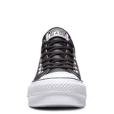 Converse Women's Chuck Taylor All Star Lift Leather Low Top in Black