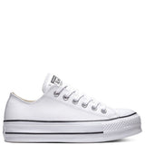 Converse Women's Chuck Taylor All Star Lift Leather Low Top in White