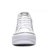Converse Women's Chuck Taylor All Star Lift Leather Low Top in White
