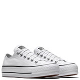 Converse Women's Chuck Taylor All Star Lift Low Top in White/Black