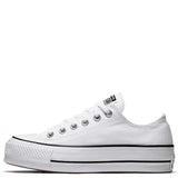 Converse Women's Chuck Taylor All Star Lift Low Top in White/Black
