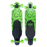 Dusters Channel Snakeskin Complete Longboard - 38″ Neon Green