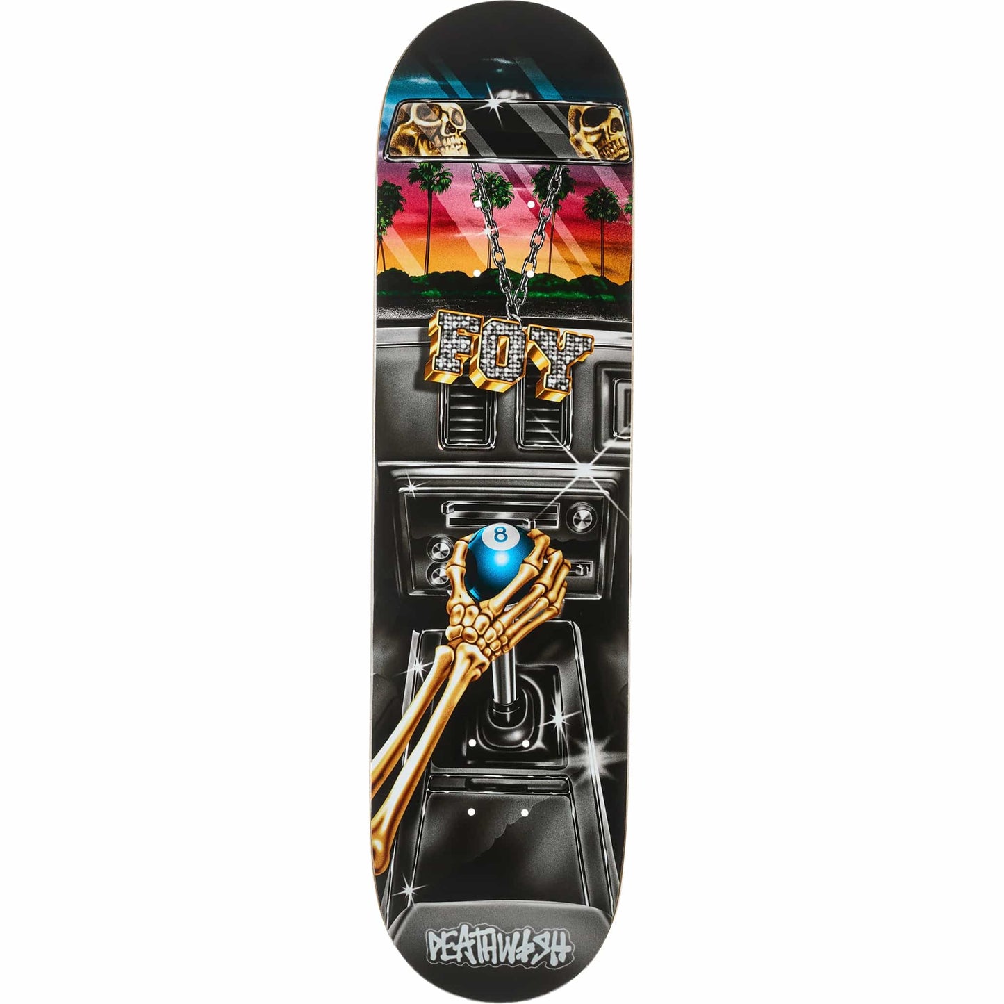 Deathwish Jamie Foy Samborgini Shifter Skateboard Deck 8"