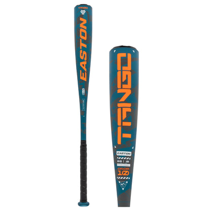 Easton Tango -10 USSSA Baseball Bat (One-Piece ALX100™ Alloy) – Perforated 1.8mm Flex™ Grip, Concave End Cap | EUT5TNG10