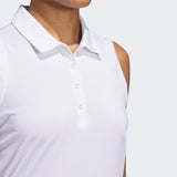 Women's adidas Ultimate365 Solid Sleeveless Polo Shirt