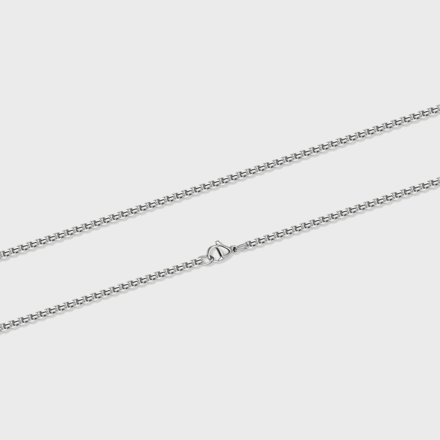 Round Box Chain (Silver) - 3mm