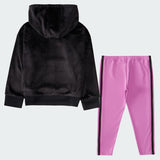 Kids' adidas Silken Fleece Pullover and Tights Set