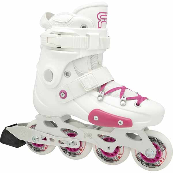 FR J White Pink Kids Skates