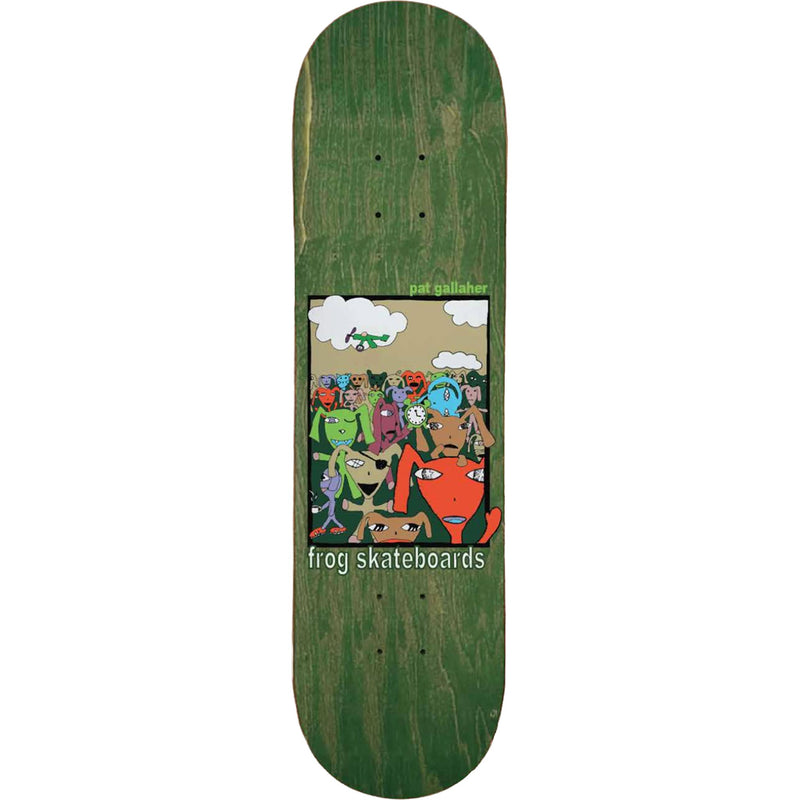 Frog Party Monster Pat Gallaher Skateboard Deck 8.42"