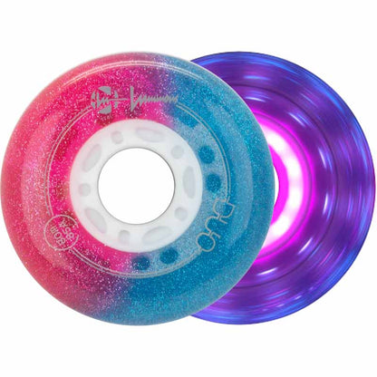 Luminous LED Duo 76mm/85A Wheels (Pack of 4)