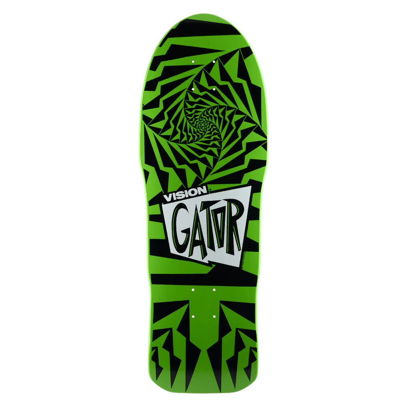Vision Gator II Skateboard Deck - 10.25″ Green/Black