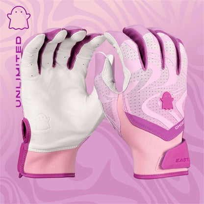 Easton Ghost Ethos Unlimited Fastpitch Batting Gloves Adult Lilac – Premium Grip Softball Gloves with Goatskin Leather Palm