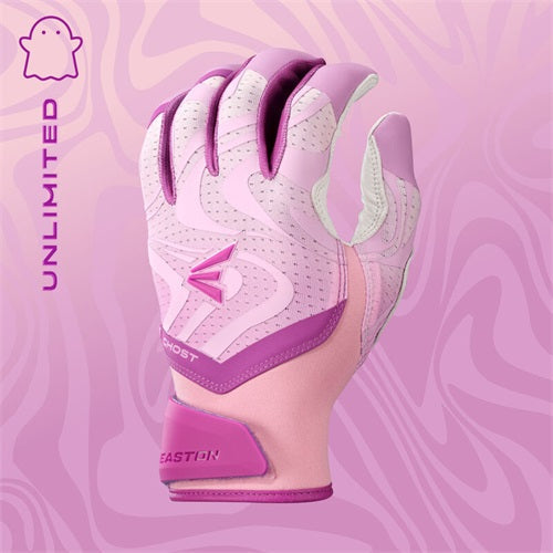 Easton Ghost Ethos Unlimited Fastpitch Batting Gloves Adult Lilac – Premium Grip Softball Gloves with Goatskin Leather Palm