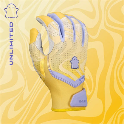 Easton Ghost Ethos Unlimited Fastpitch Batting Gloves Adult Lilac – Premium Grip Softball Gloves with Goatskin Leather Palm